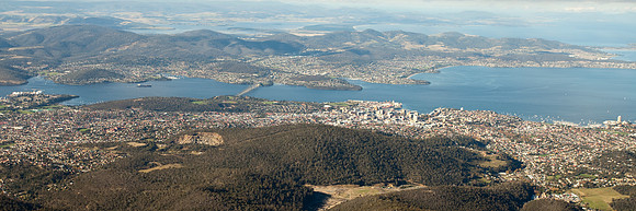 Hobart from Mount Wellington