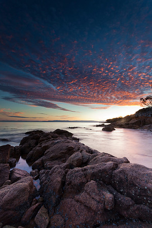 Sunset, Coles Bay, Freycinet National Park