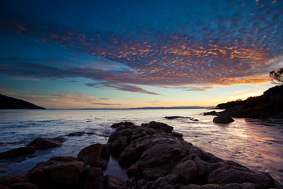 Sunset, Coles Bay, Freycinet National Park