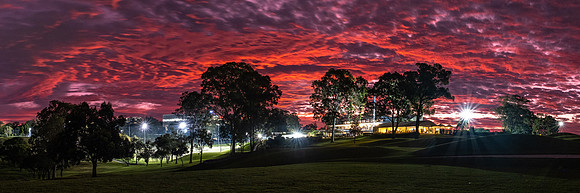 Sky fire over Victoria Park