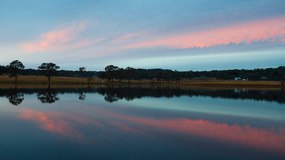 Streaks over Storm Kng Dam
