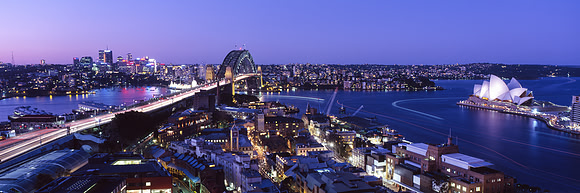 Twilight on Sydney Harbour
